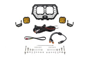 Polaris RZR XP LED Grille Kit - Diode Dynamics - Stage Series - Pro Yellow - `14-`18